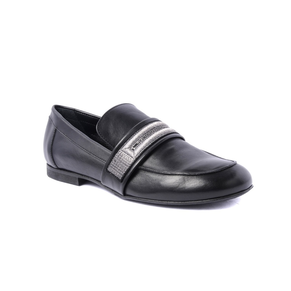 Elena Iachi Moccasin in black Calf leather - Picture 2 of 7